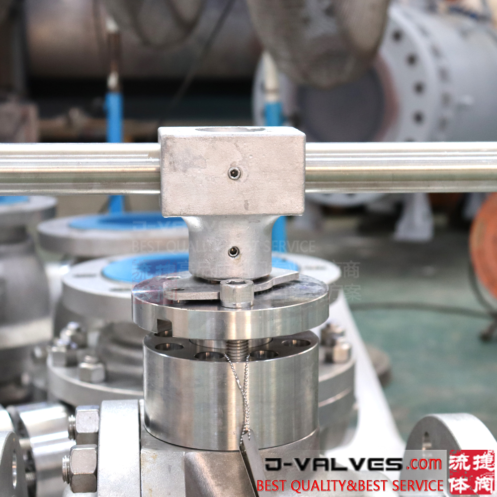 DIN Duplex Stainless Steel Full Bore Trunnion Mounted Ball Valves with Handle Operation PN25